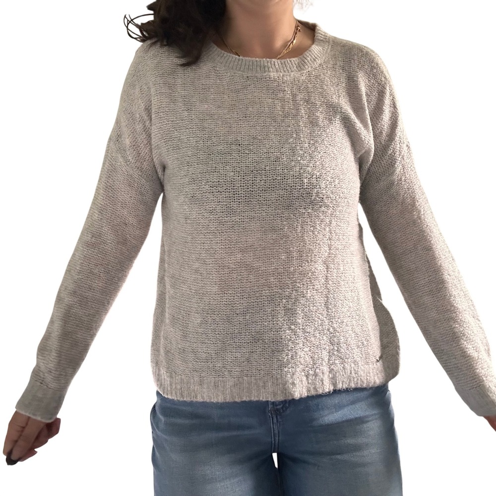 Abercrombie & Fitch Gray Knit‎ Sweater - Crew Neck, Casual Everyday